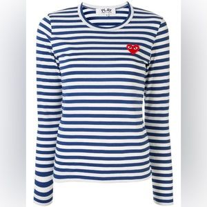 Comme des garçon play stripped top